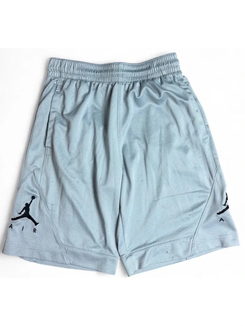 Y2K Jordan Basketball Shorts Mens Medium Gray Mesh Athletic